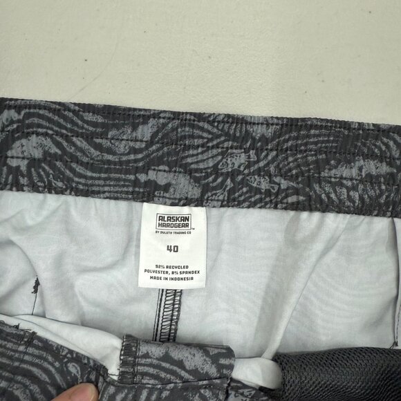 Alaskan Hardgear Duluth Trading Fish Print Swim Trunks Shorts 60416 Mens size 40 - Picture 2 of 9
